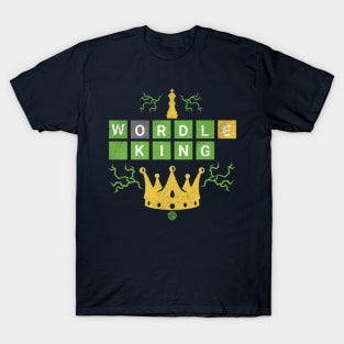 Wordle King Funny Word Game Gift Idea T-Shirt